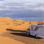 Sif on at the base of the Erg Chebbi dune system in Morocco