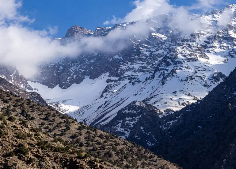 A landscape in the High Atlas mountain range