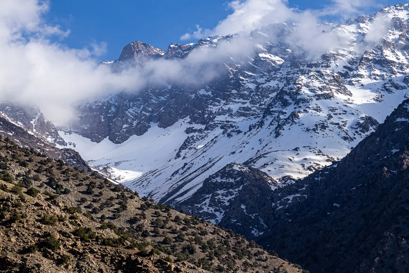 A landscape in the High Atlas mountain range
