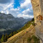 Ascher House hut in the Alpstein region of Switzerland