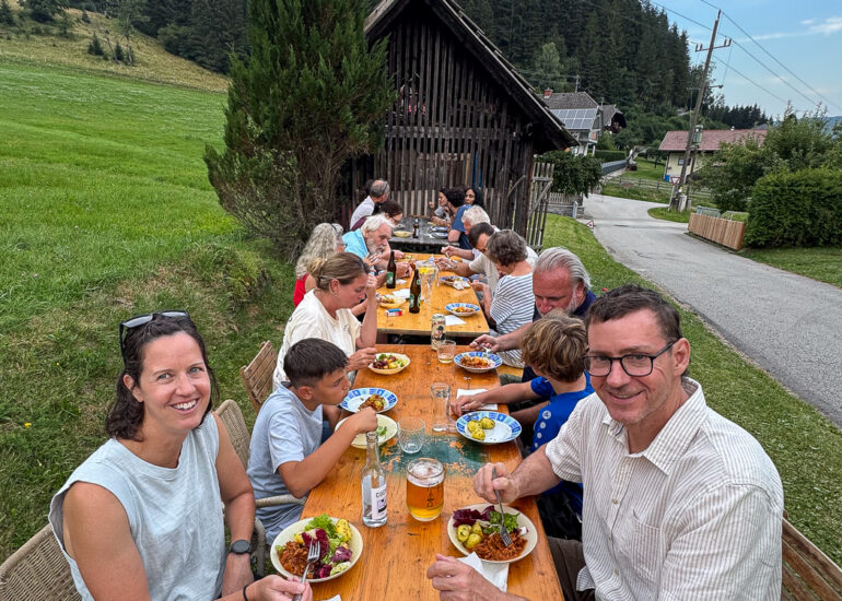 A family reunion with good friends in Deutsch Griffen, Austria
