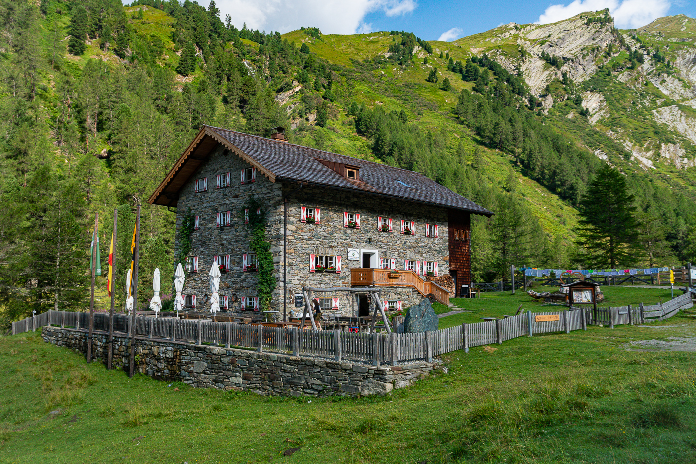A Mountain Hut in Hohe Tauern National Park in Austria