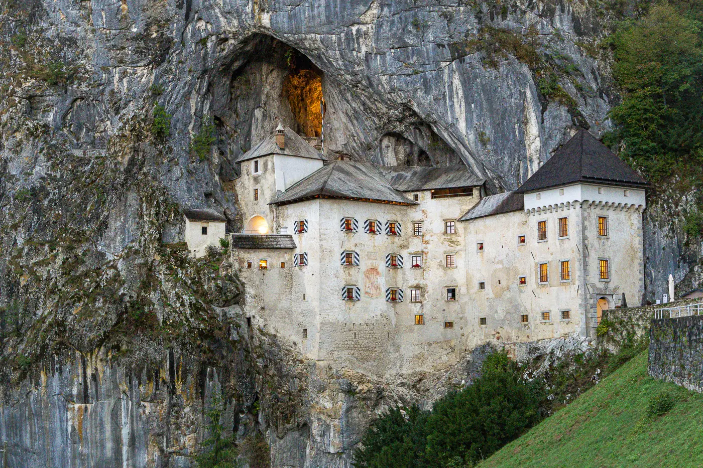 The impressive Predjama Castle in the Karst region of Slovenia